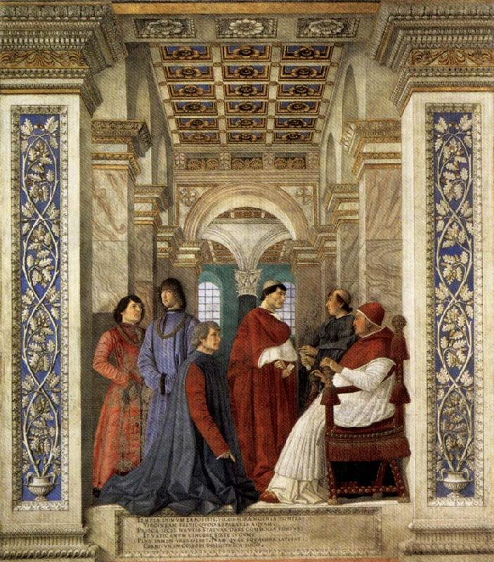 Melozzo da Forli Sixtus IV Founding the Vatican Library oil painting image